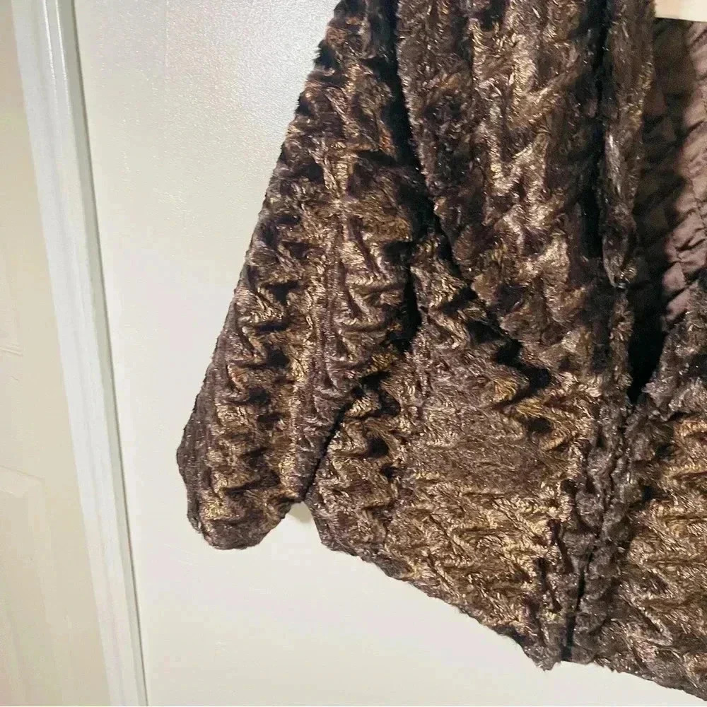 Alice + Olivia Zigzag Pattern Teddy Jacket - image 7